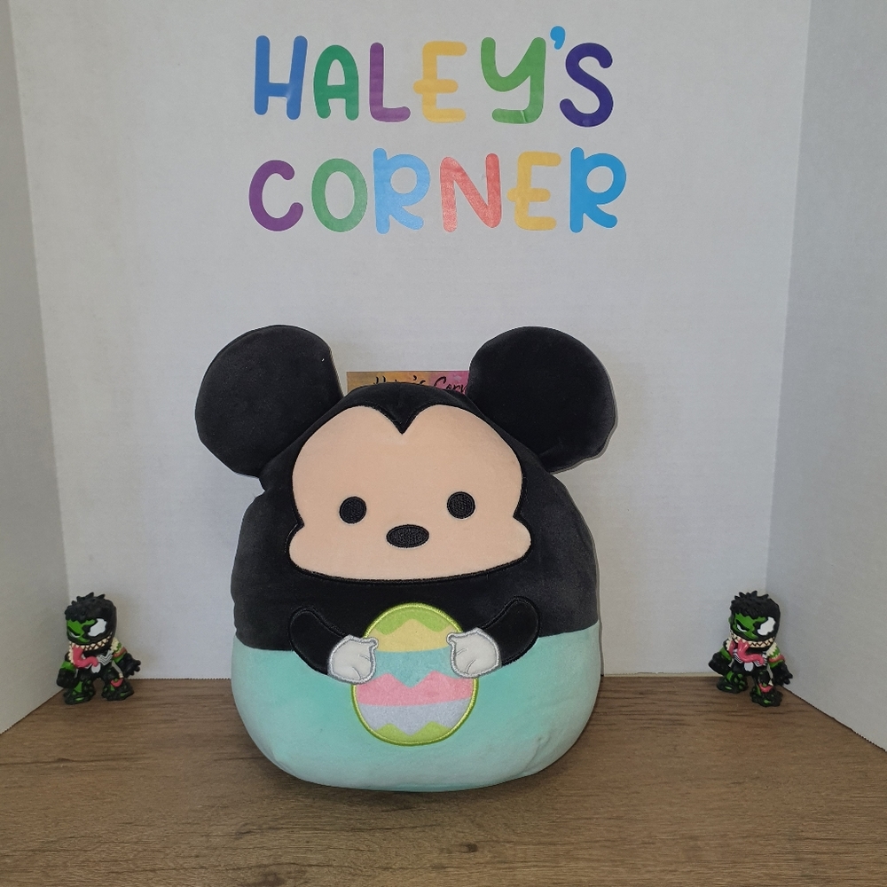 Squishmallow Disney Mickey Mouse Easter 10” Tush Tag Only...
